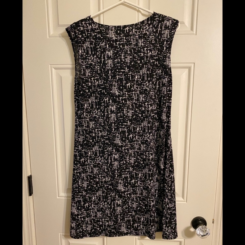 MSK Polyester Black/White Dress - Size M